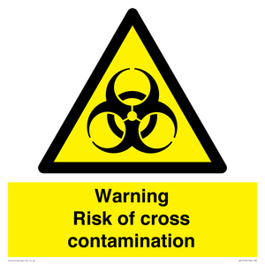 Warning risk of cross contamination